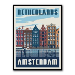 Amsterdam Travel Print