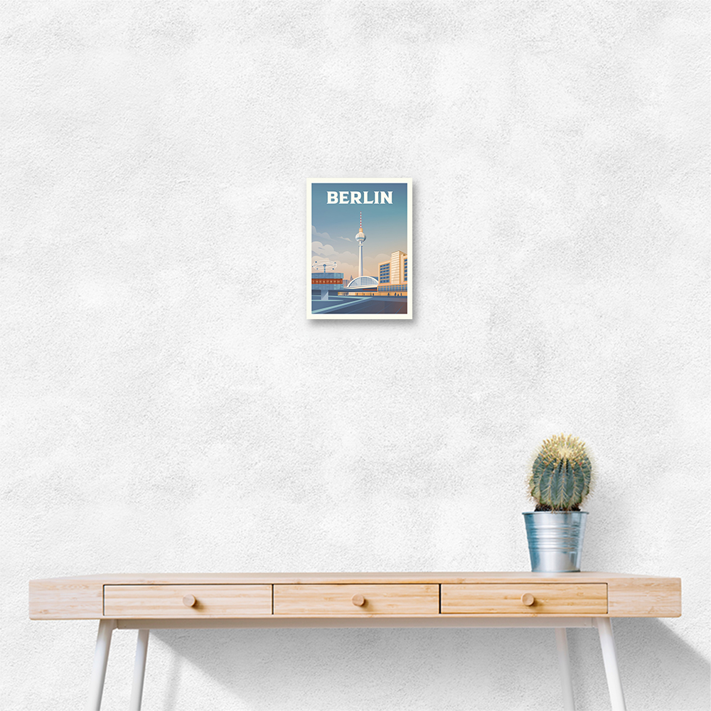 Berlin Cityscape Travel Print Berlin Cityscape Travel Print