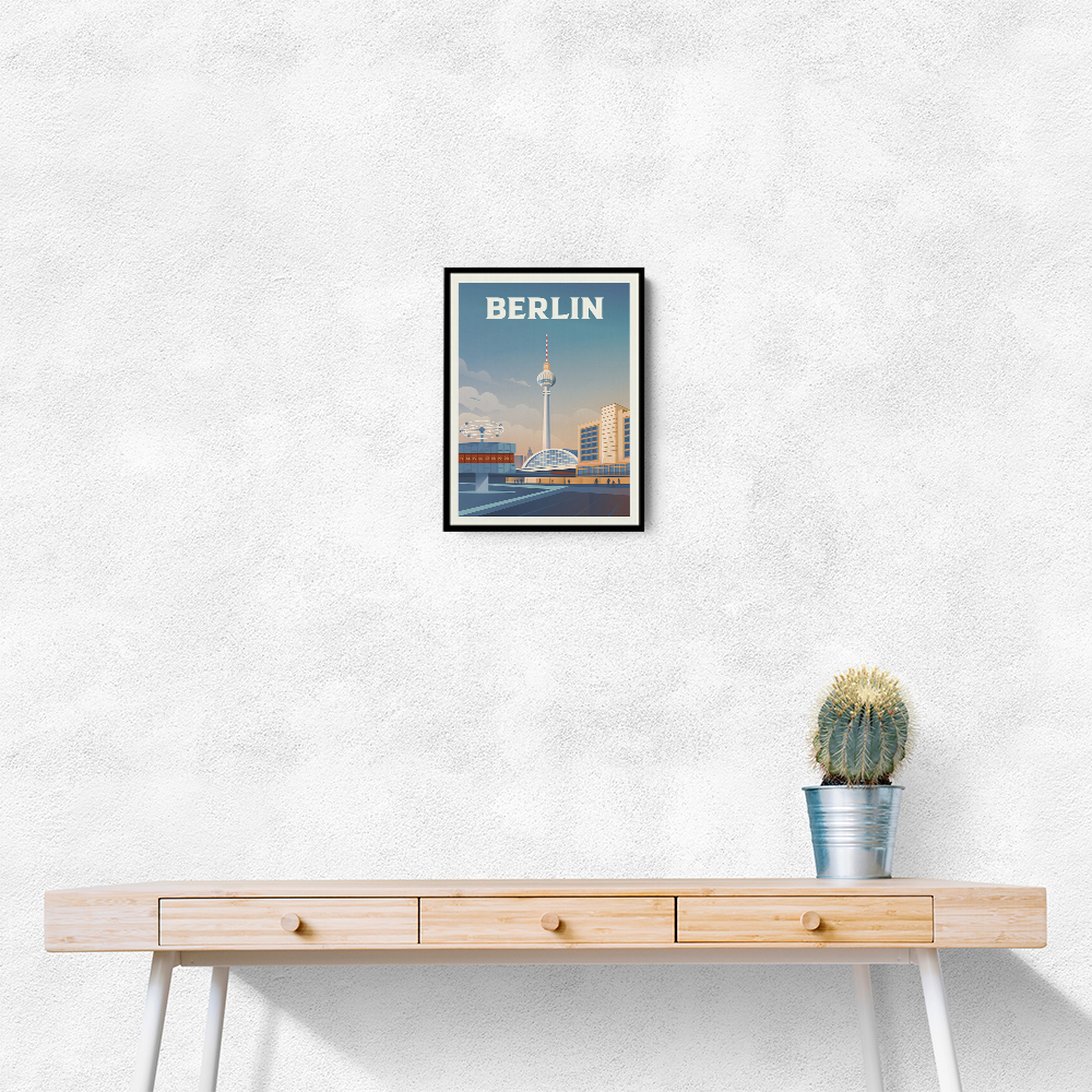 Berlin Cityscape Travel Print Berlin Cityscape Travel Print