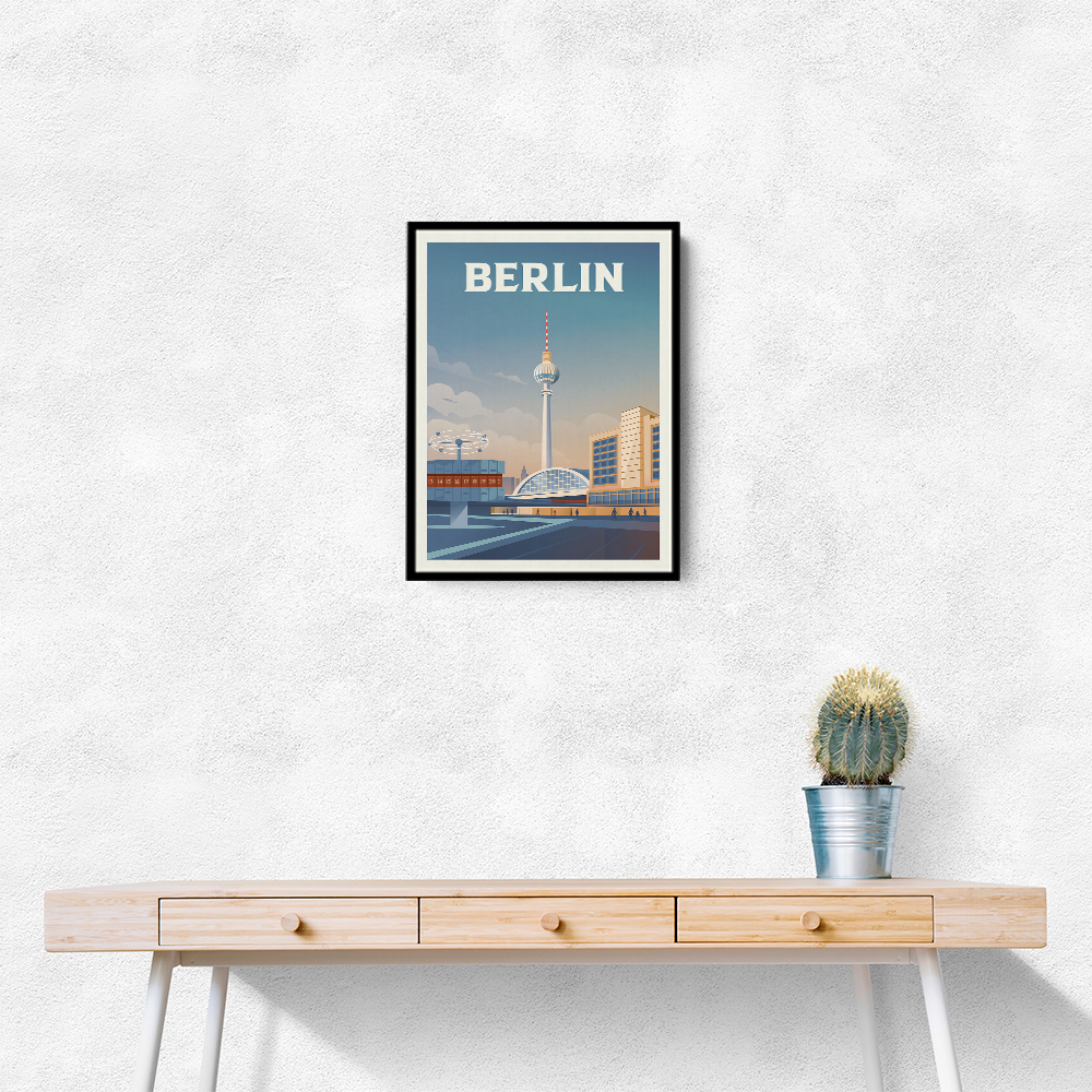 Berlin Cityscape Travel Print Berlin Cityscape Travel Print