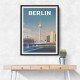 Berlin Cityscape Travel Print Berlin Cityscape Travel Print