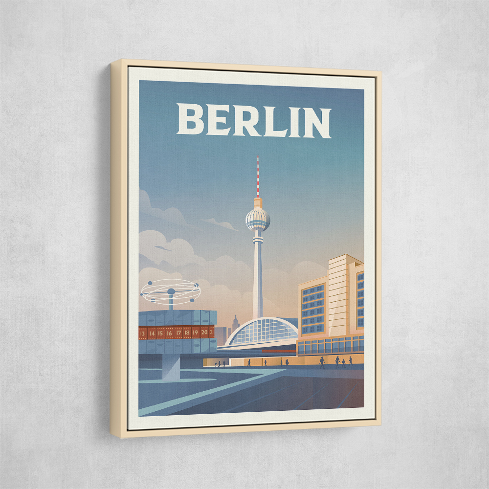 Berlin Cityscape Travel Print Berlin Cityscape Travel Print