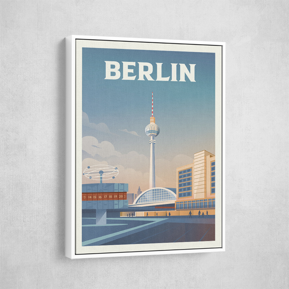 Berlin Cityscape Travel Print Berlin Cityscape Travel Print