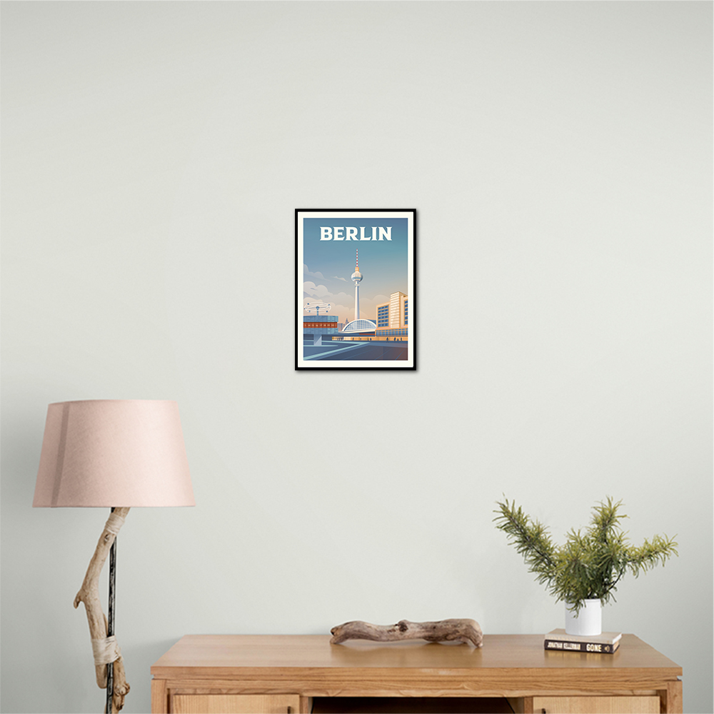 Berlin Cityscape Travel Print Berlin Cityscape Travel Print