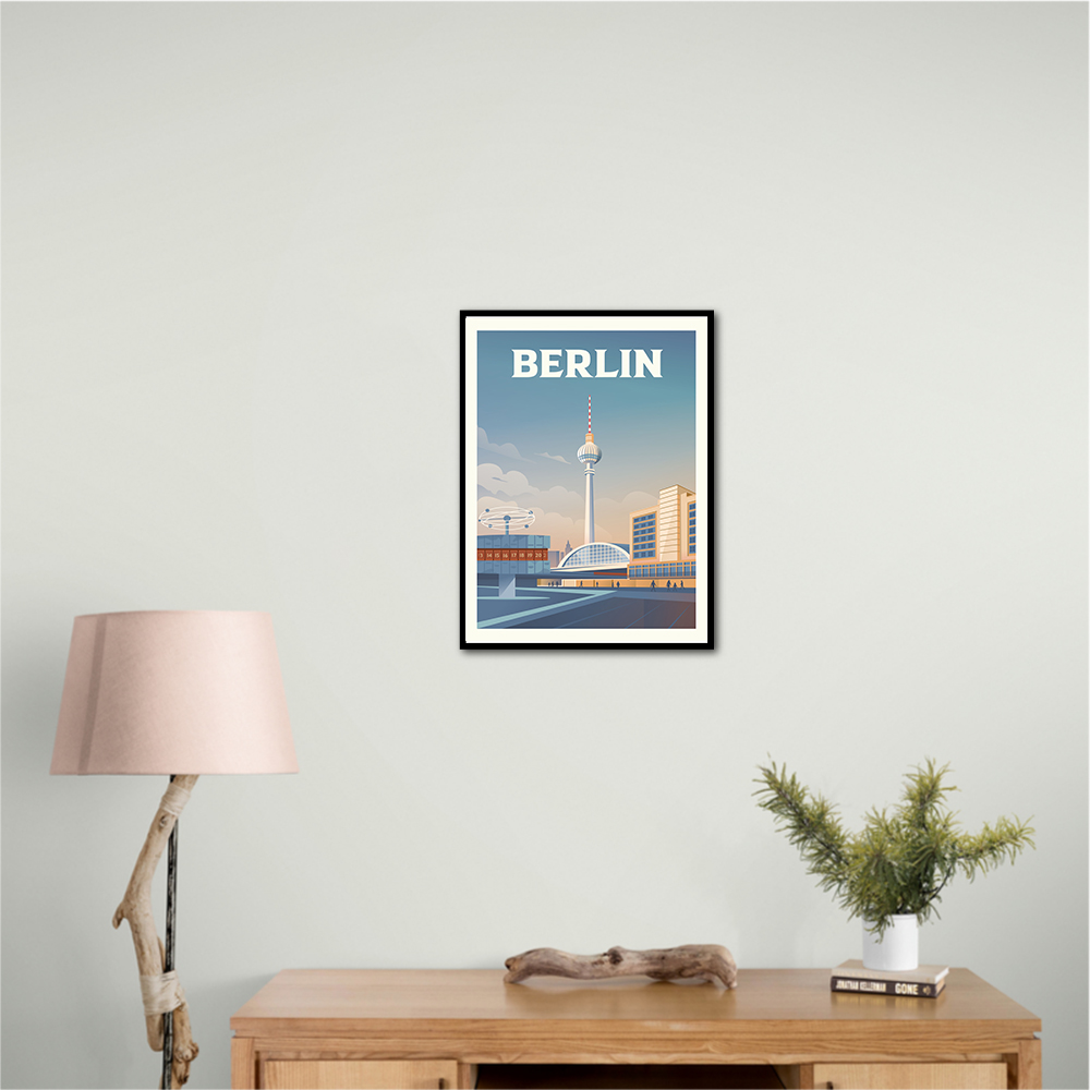 Berlin Cityscape Travel Print Berlin Cityscape Travel Print