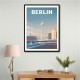Berlin Cityscape Travel Print Berlin Cityscape Travel Print