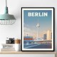 Berlin Cityscape Travel Print Berlin Cityscape Travel Print