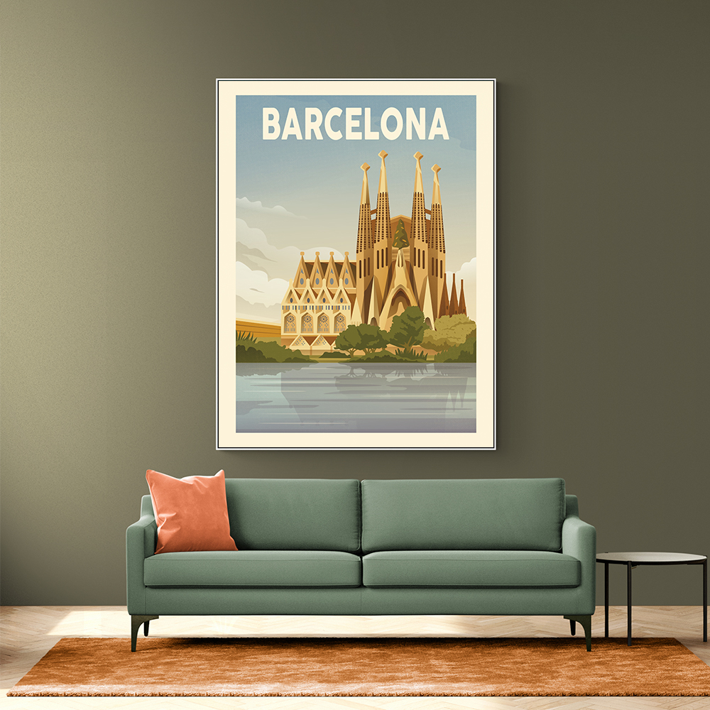 Barcelona Travel Print