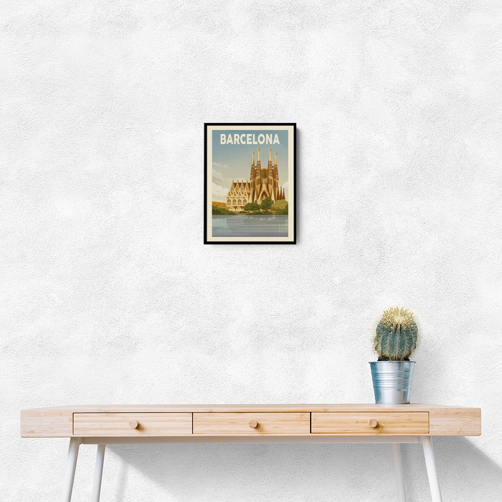 Barcelona Travel Print