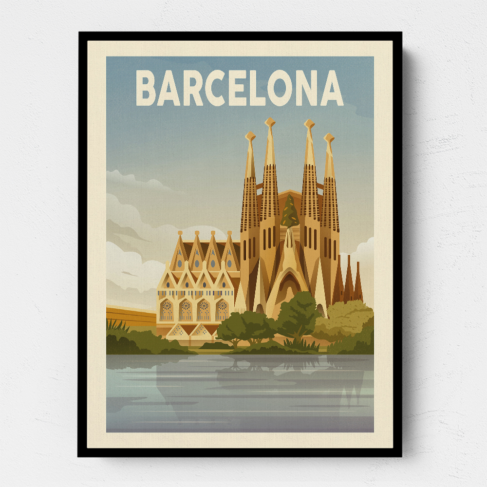 Barcelona Travel Print