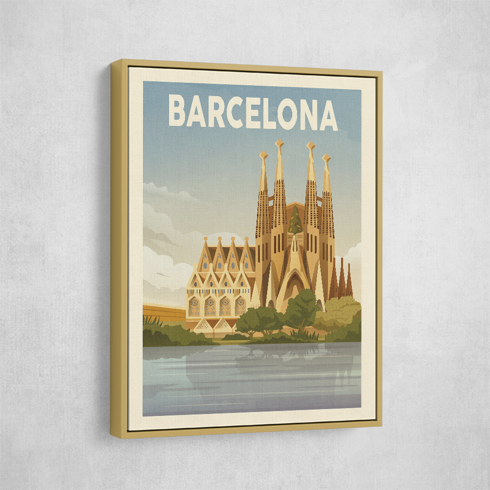 Barcelona Travel Print