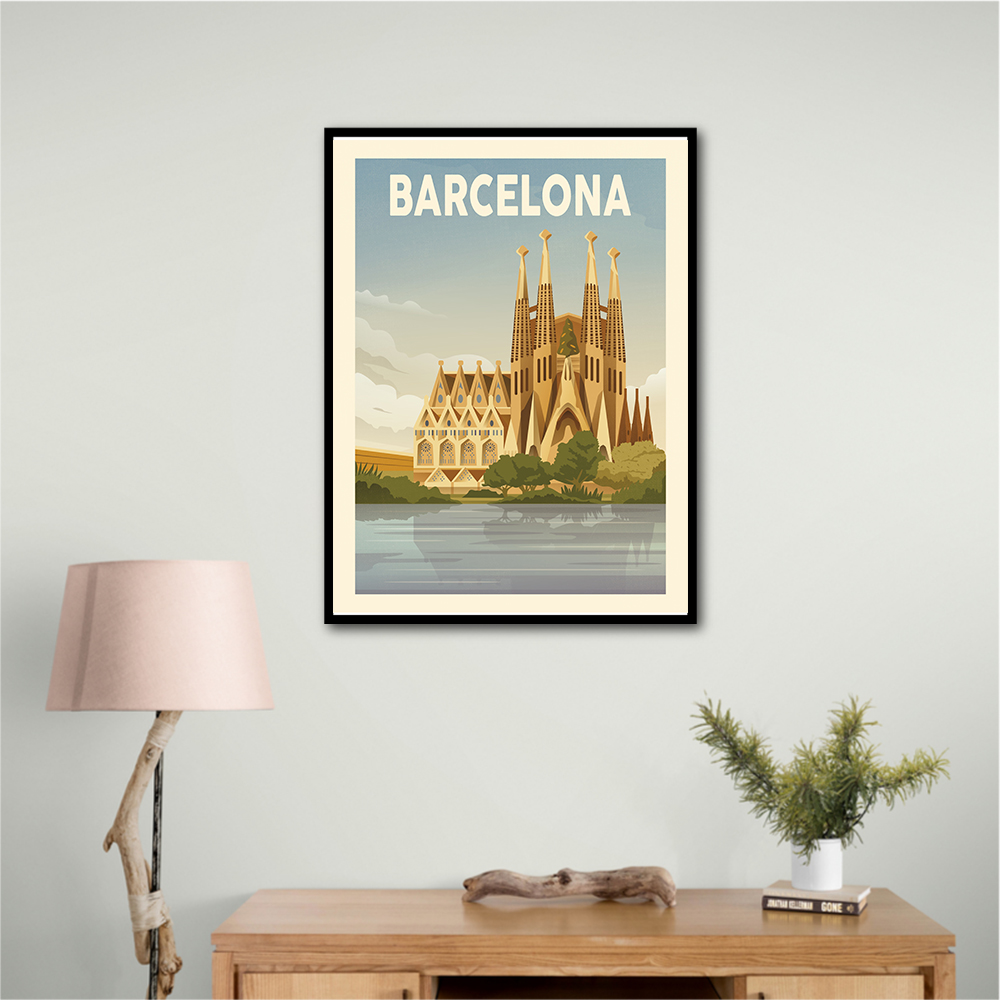 Barcelona Travel Print