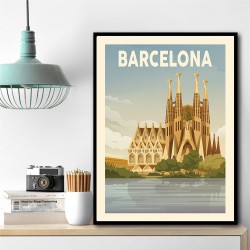 Barcelona Travel Print