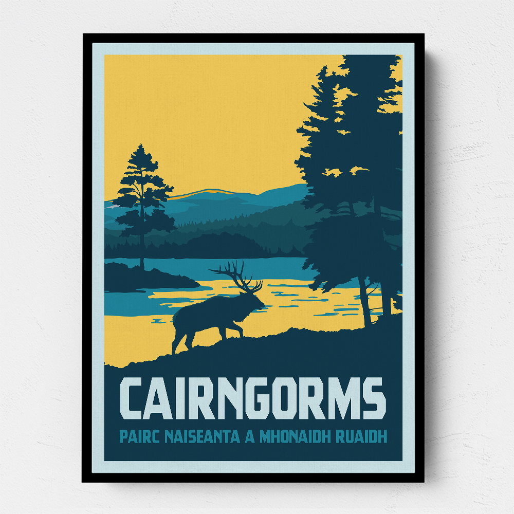 Cairngorms National Park Travel Print