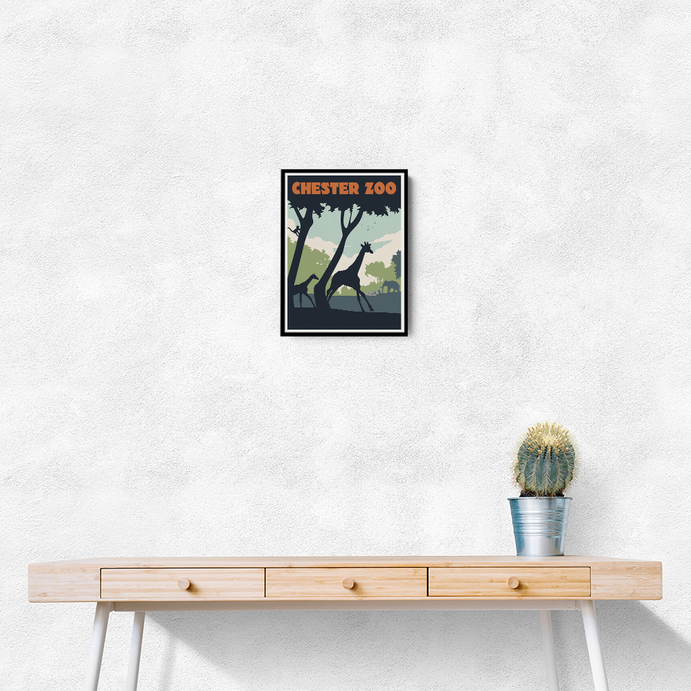 Chester Zoo Travel Print Chester Zoo Travel Print
