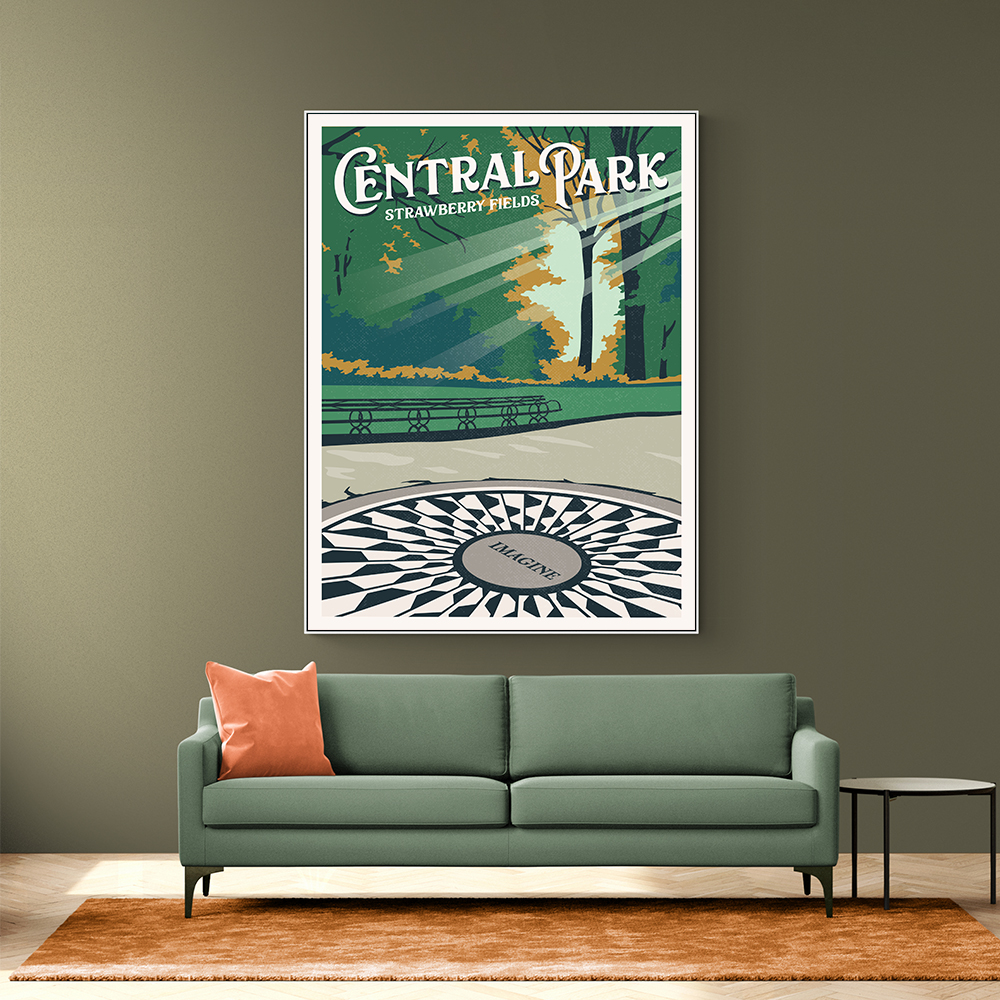 Central Park New York Travel Print