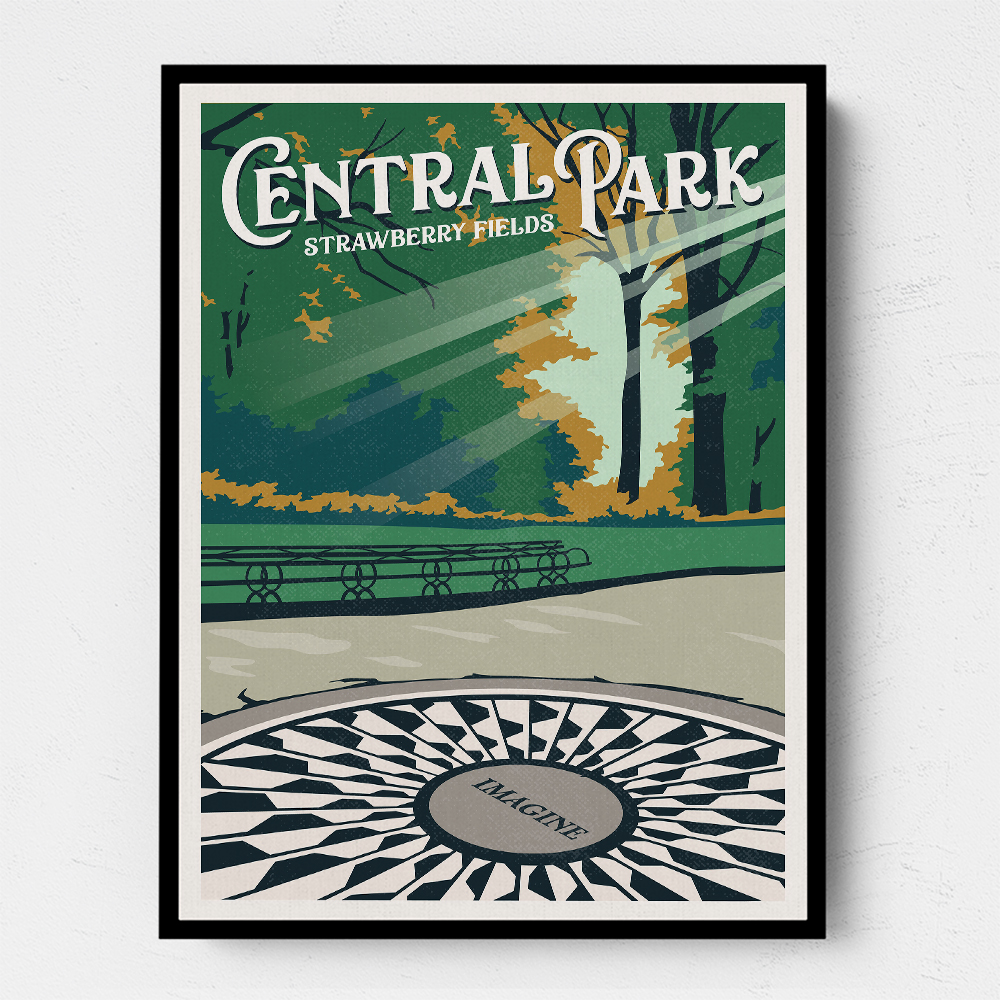 Central Park New York Travel Print