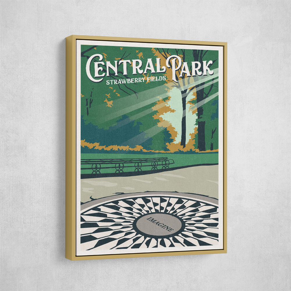 Central Park New York Travel Print