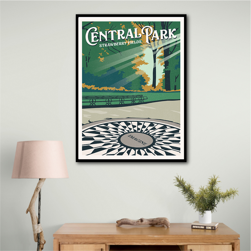 Central Park New York Travel Print