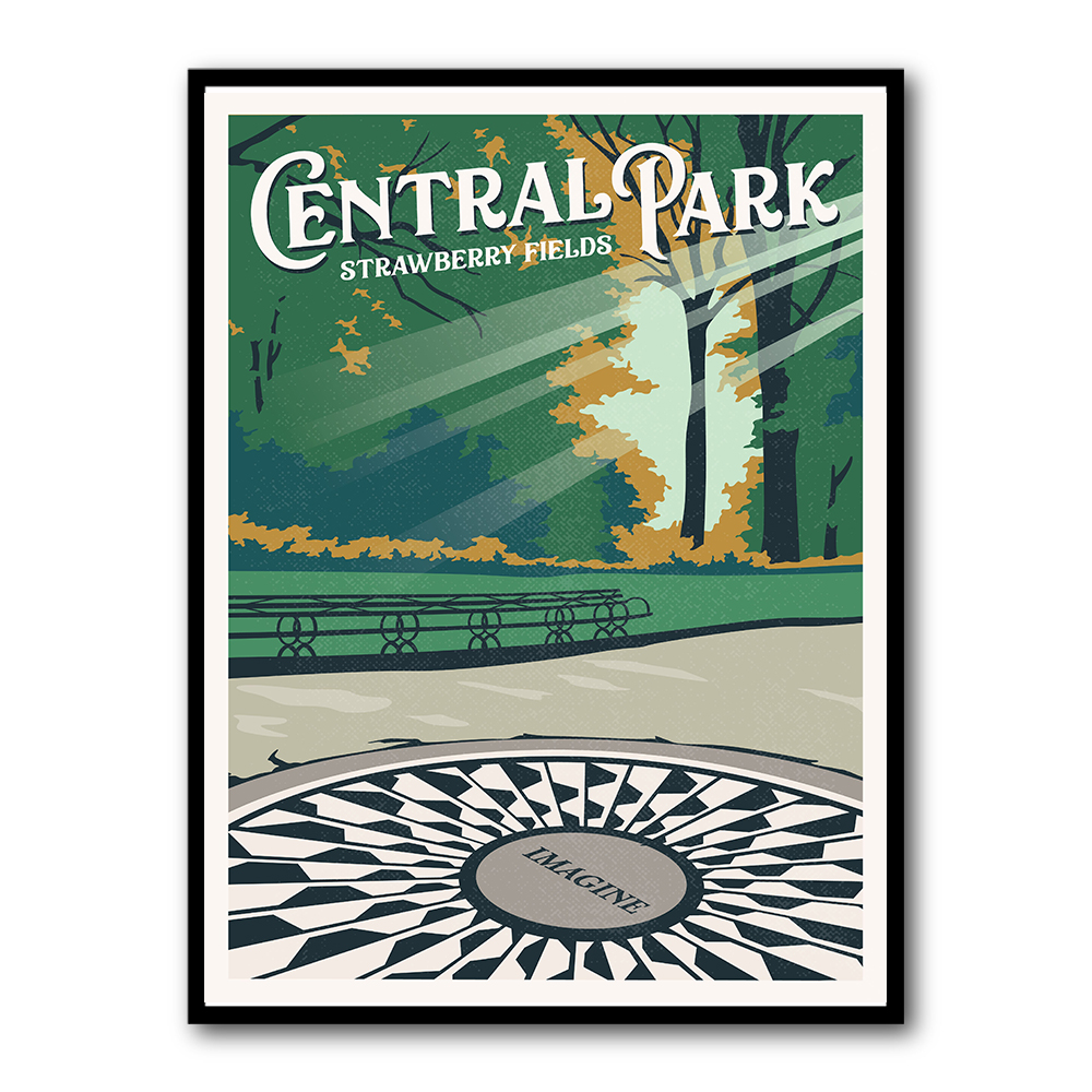 Central Park New York Travel Print