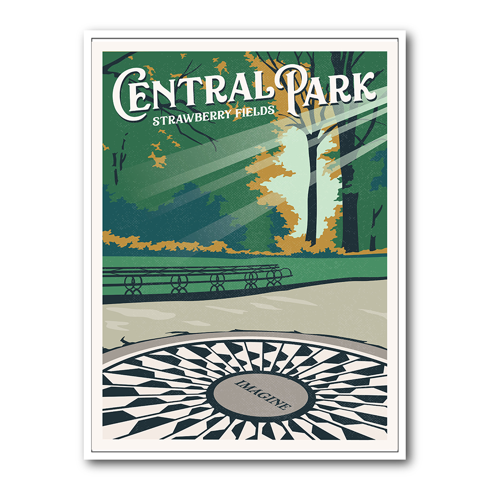 Central Park New York Travel Print