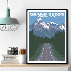 Grand Teton National Park Travel Print