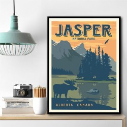 Jasper National Park Travel Print