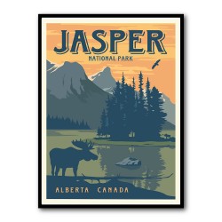 Jasper National Park Travel Print