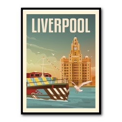 Liverpool Liver Building Travel Print