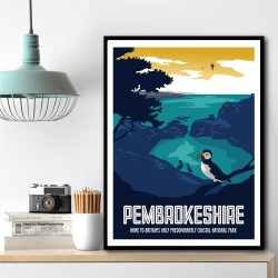 Pembrokeshire Travel Print