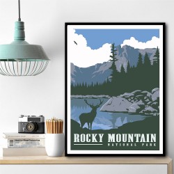 Rocky Mountain National Park Travel Print