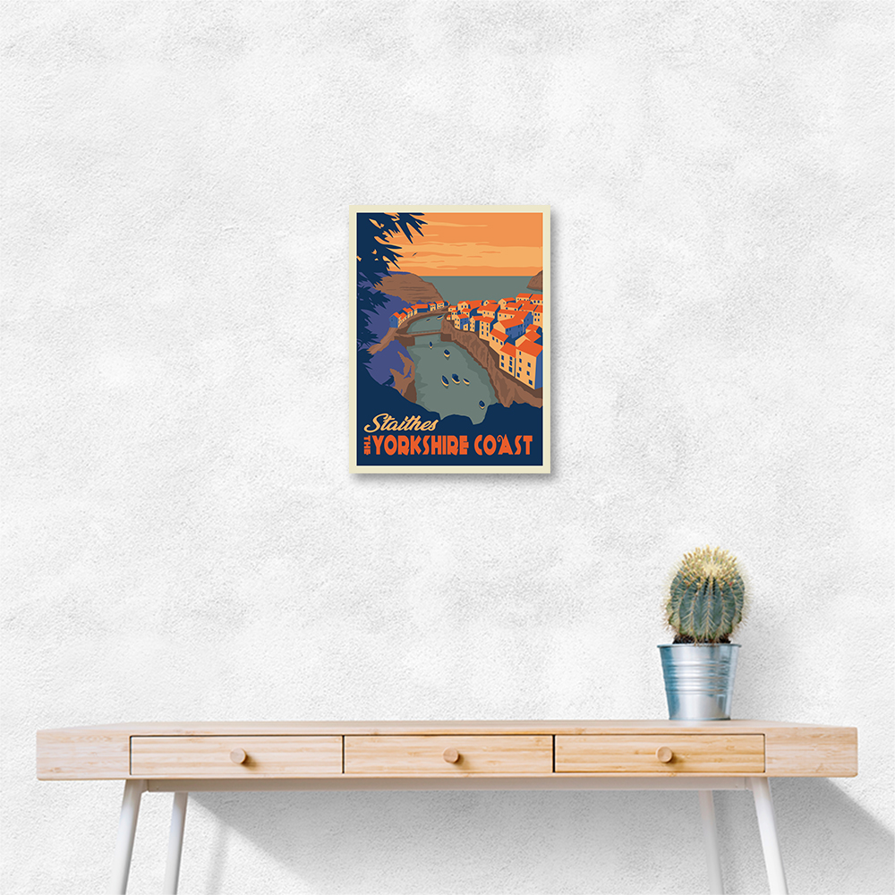 Staithes Yorkshire Travel Print Staithes Yorkshire Travel Print