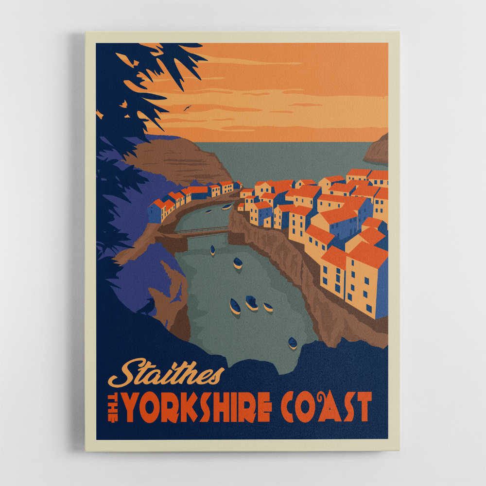 Staithes Yorkshire Travel Print Staithes Yorkshire Travel Print