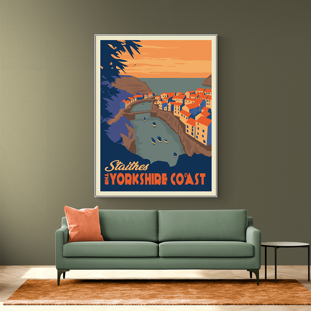 Staithes Yorkshire Travel Print Staithes Yorkshire Travel Print