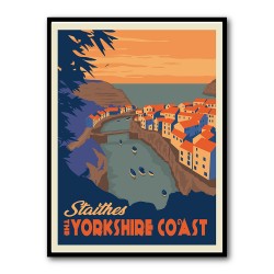 Staithes Yorkshire Travel Print