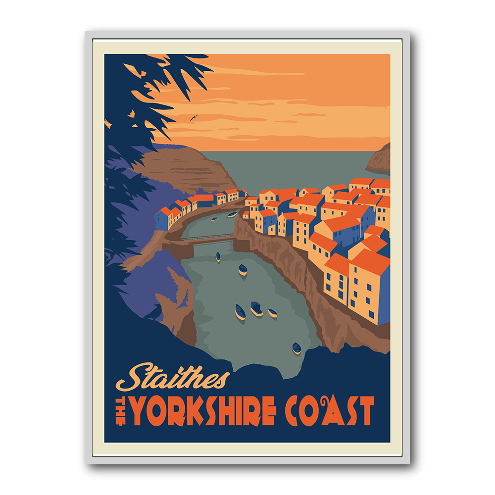 Staithes Yorkshire Travel Print Staithes Yorkshire Travel Print