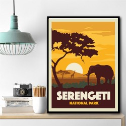 Serengeti National Park Travel Print