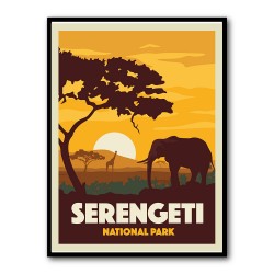 Serengeti National Park Travel Print