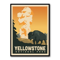 Yellowstone National Park Travel Print