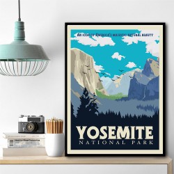 Yosemite National Park Travel Print