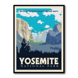 Yosemite National Park Travel Print