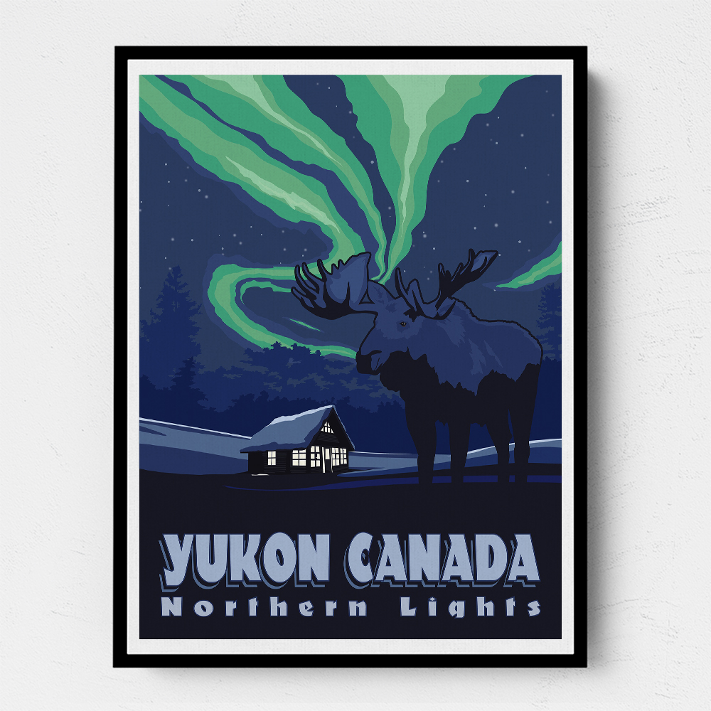 Yukon Canada Travel Print Yukon Canada Travel Print