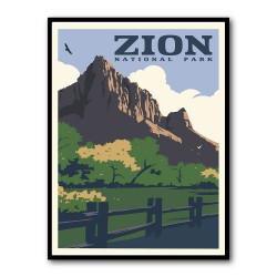 Zion National Park Travel Print