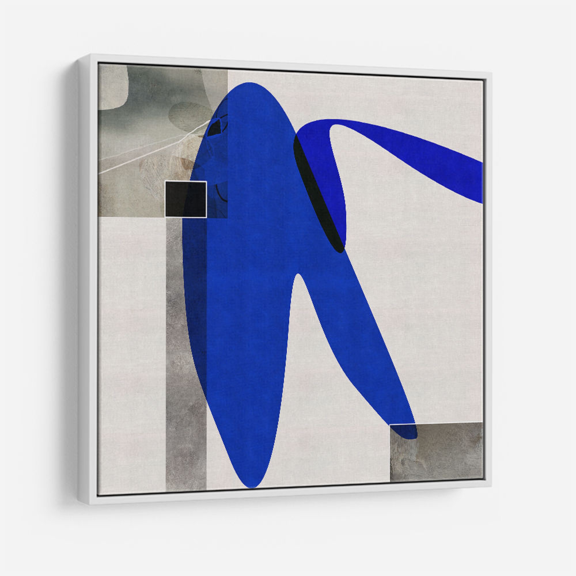 Deep Blue Abstract Wall Art