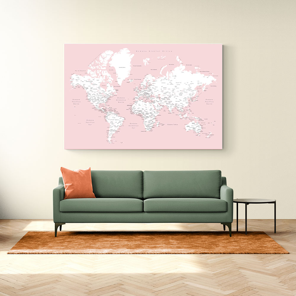 Leire world map in Spanish