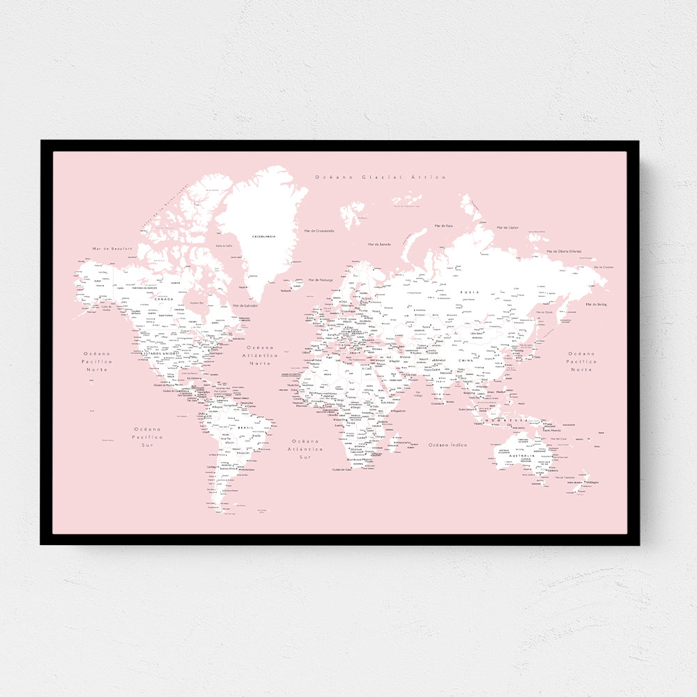 Leire world map in Spanish