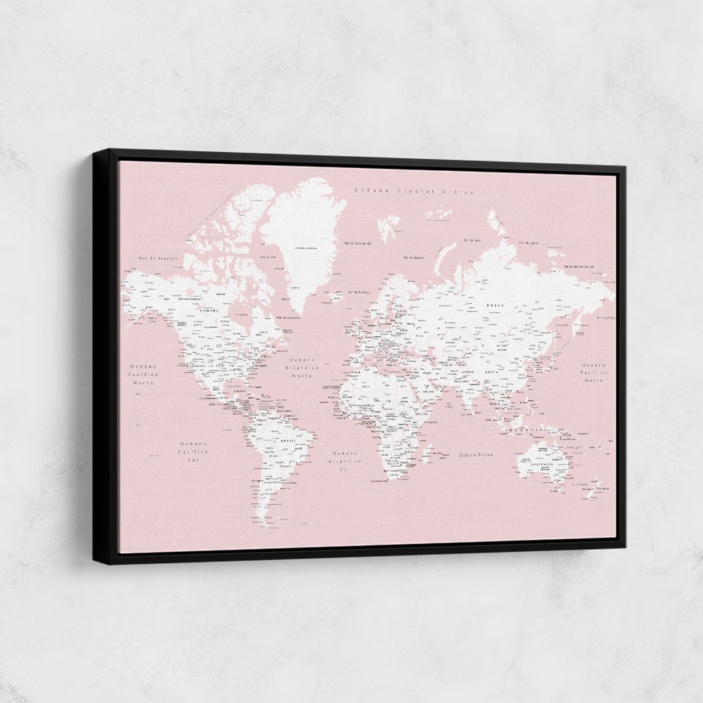 Leire world map in Spanish