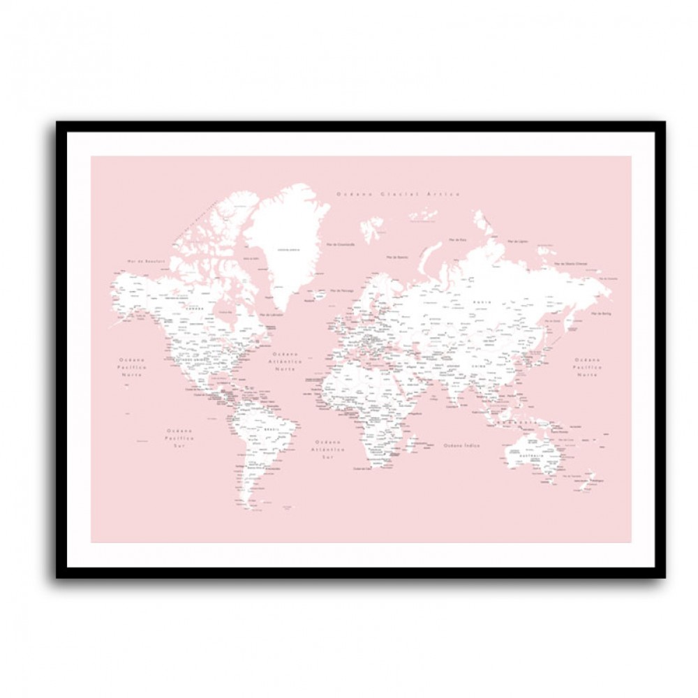 Leire world map in Spanish