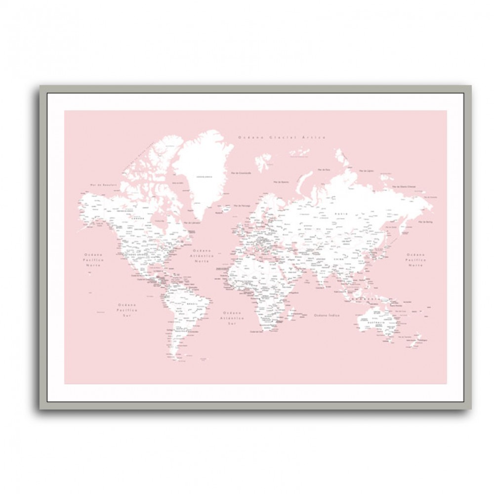 Leire world map in Spanish