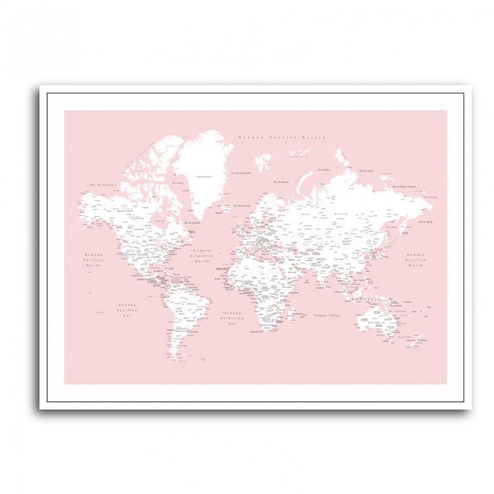 Leire world map in Spanish